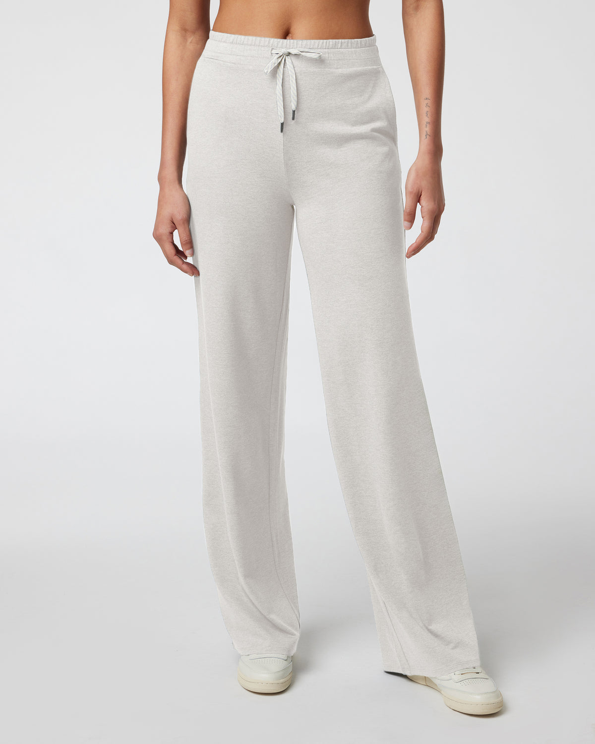 Halo Essential Wideleg - Long Ecru Heather | Vuori shop - US 3809