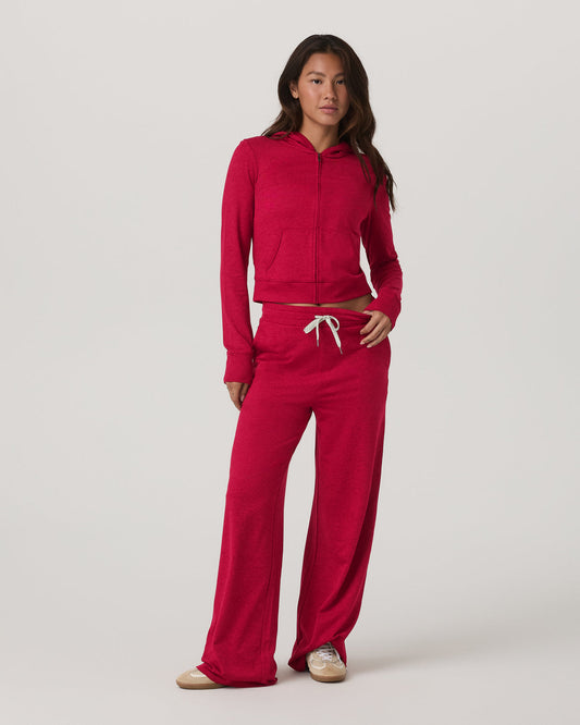 Halo Wideleg Women's Strawberry Heather Pants | Vuori discount - US 5141