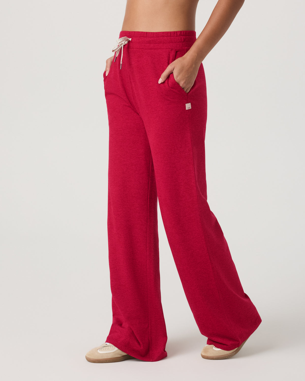 Halo Wideleg Women's Strawberry Heather Pants | Vuori discount - US 5141