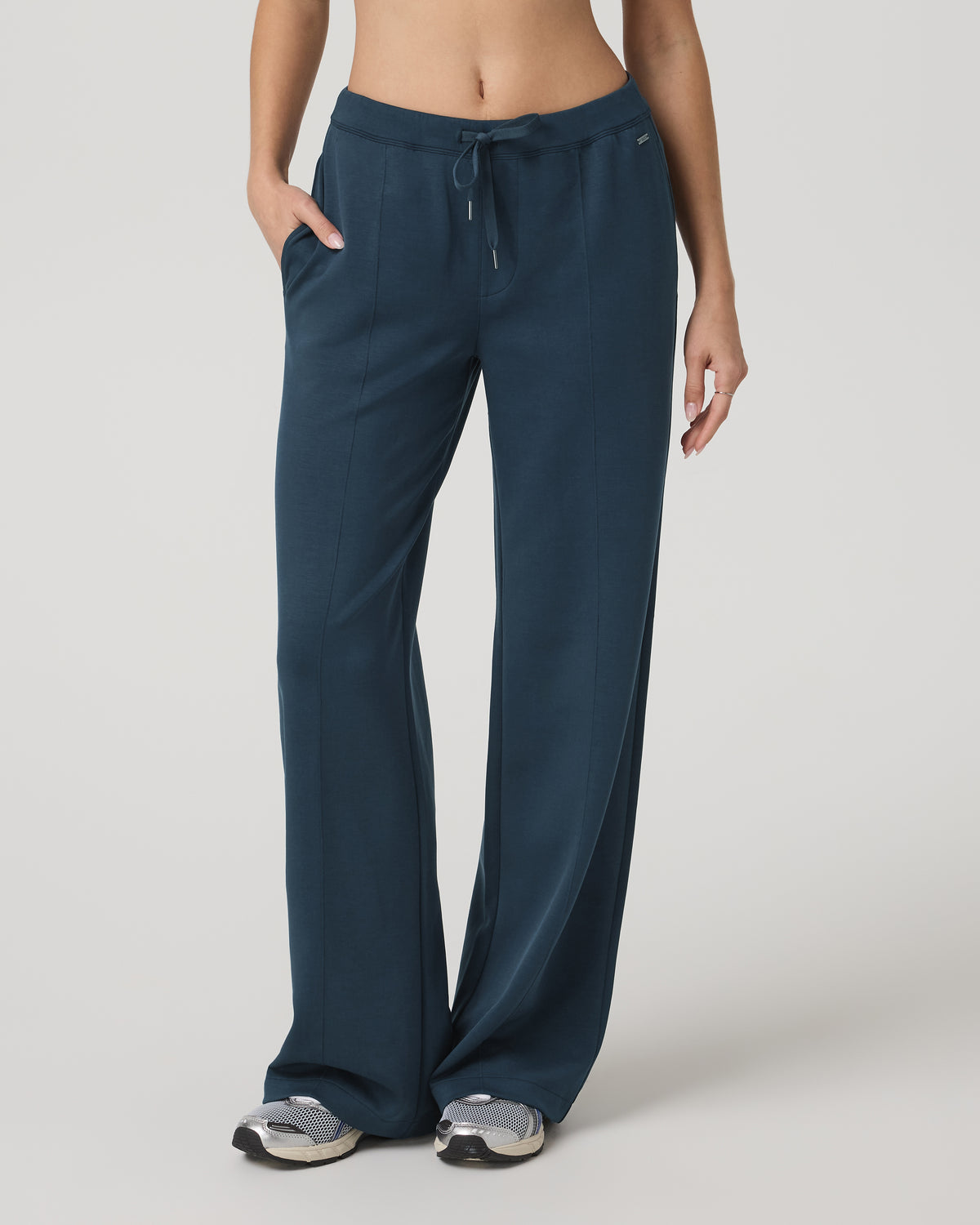 Compose Wideleg Pant Women's Ocean Blue Relaxed Pants | Vuori sale - US 2678