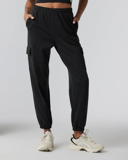 Boyfriend Cargo Sweatpant Black Heather Sweatpants | Vuori outlet - US 3309