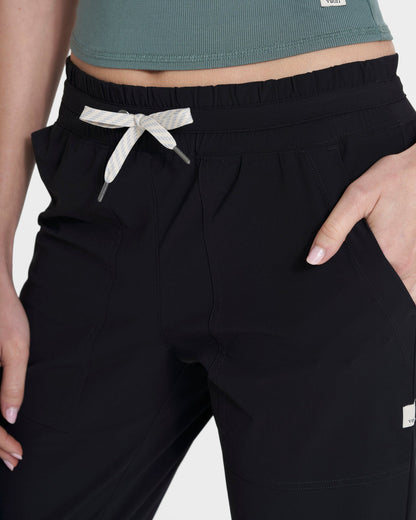 Miles Jogger Women's Lightweight Black Pants | Vuori shop - US 2498