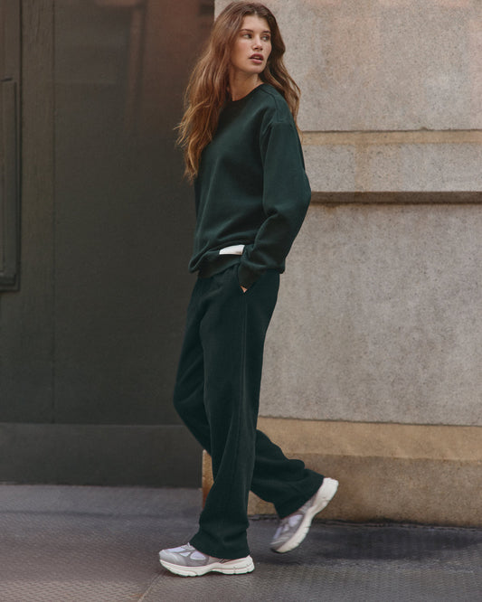 Restore Straight Leg Sweatpant Women's Evergreen Pants | Vuori outlet - US 5585