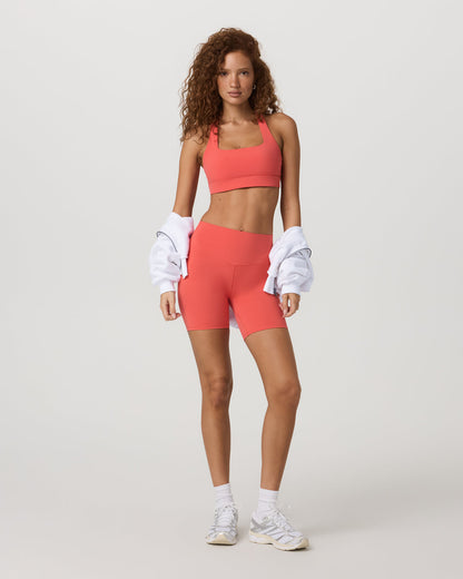 Vuori AllTheForm™ Short 6" Bright Coral Biker Shorts | Vuori online - US 1544