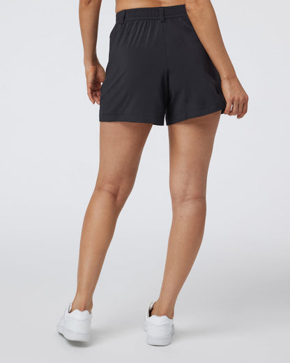 Villa Trouser Shorts Women's Black Pleated Shorts | Vuori discount - US 3902