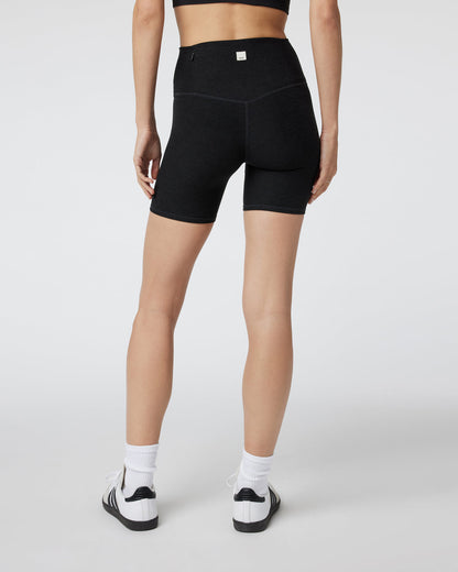 Clean Elevation Shorty Black Heather Biker Shorts | Vuori outlet - US 7393