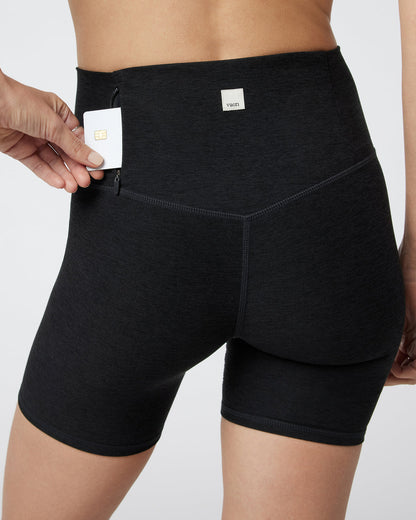 Clean Elevation Shorty Black Heather Biker Shorts | Vuori outlet - US 7393