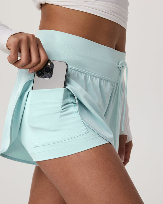 Daily Speed Short 2.5" Women's Spearmint Fitness Shorts | Vuori online - US 9484