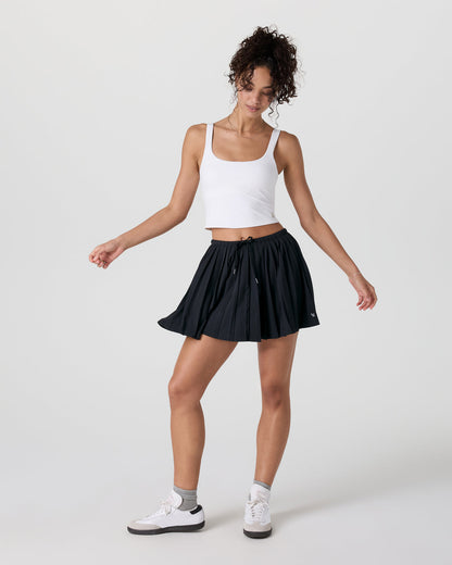 Clementine Pleated Skirt 15" Black | Vuori onsale - US 7276