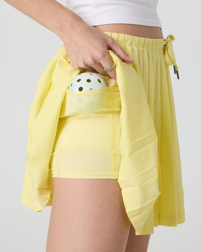 Clementine Pleated Skirt 15" Sunlight | Vuori online - US 5208