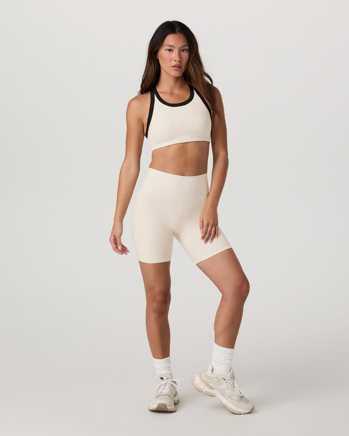 Clean Elevation Shorty Women's Bone Heather Shorts | Vuori onsale - US 4005