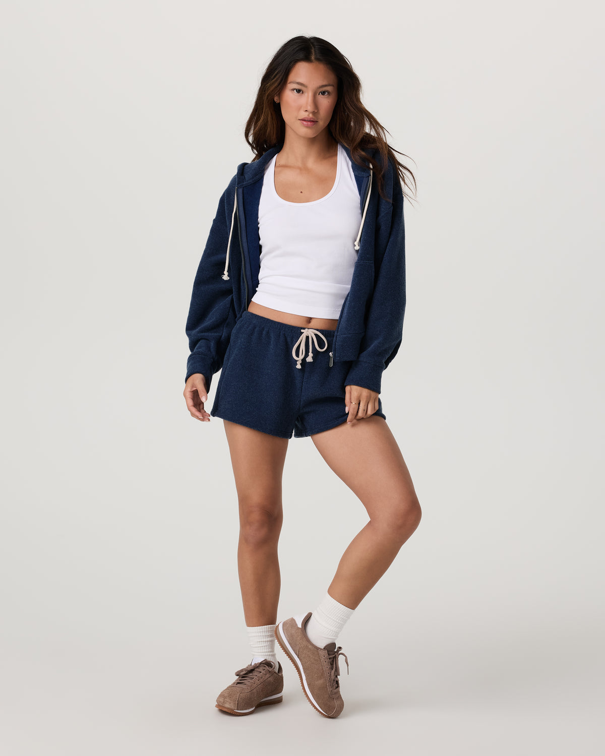 Beach Fleece Short Women's Blue Coast Relaxed Short | Vuori outlet - US 4534
