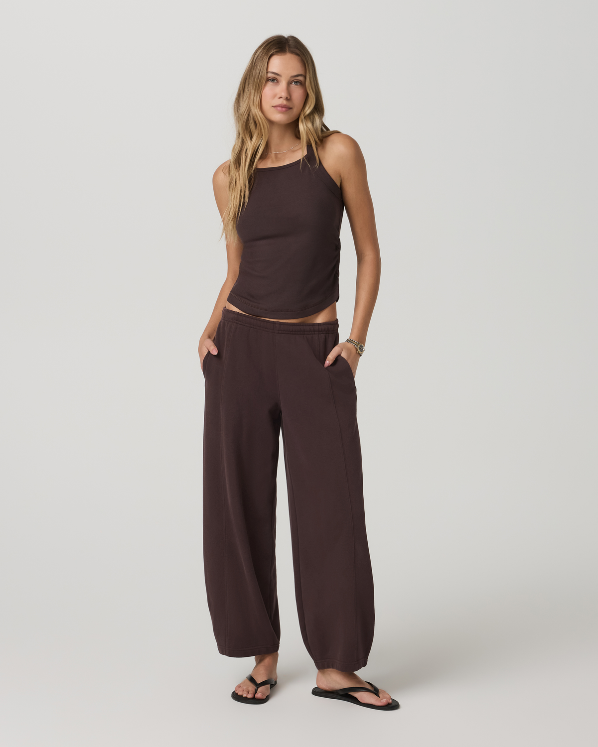 Pose Cooper Tank Women's French Roast Tank Top | Vuori onsale - US 7561