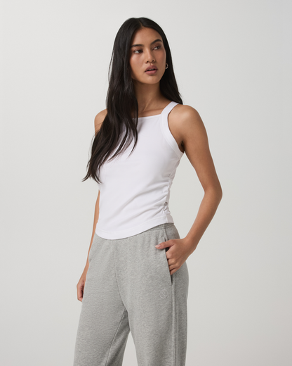 Pose Cooper Tank Women's White Square Neck Tank Top | Vuori online - US 9667