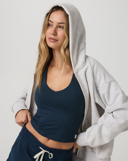 Halo Performance Crop Tank 2.0 Blue Coast Heather Top | Vuori onsale - US 4599