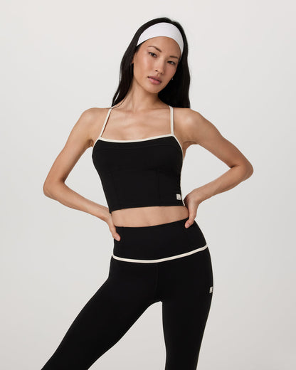 Vuori AllTheFeels™ Corset Tank Women's Black Tank Top | Vuori for sale - US 3931