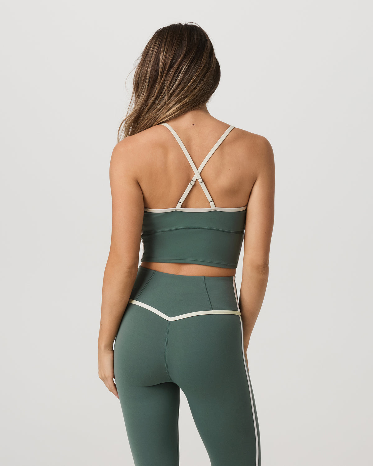 Vuori AllTheFeels™ Corset Tank Women's Agate Green Tank Top | Vuori discount - US 7663