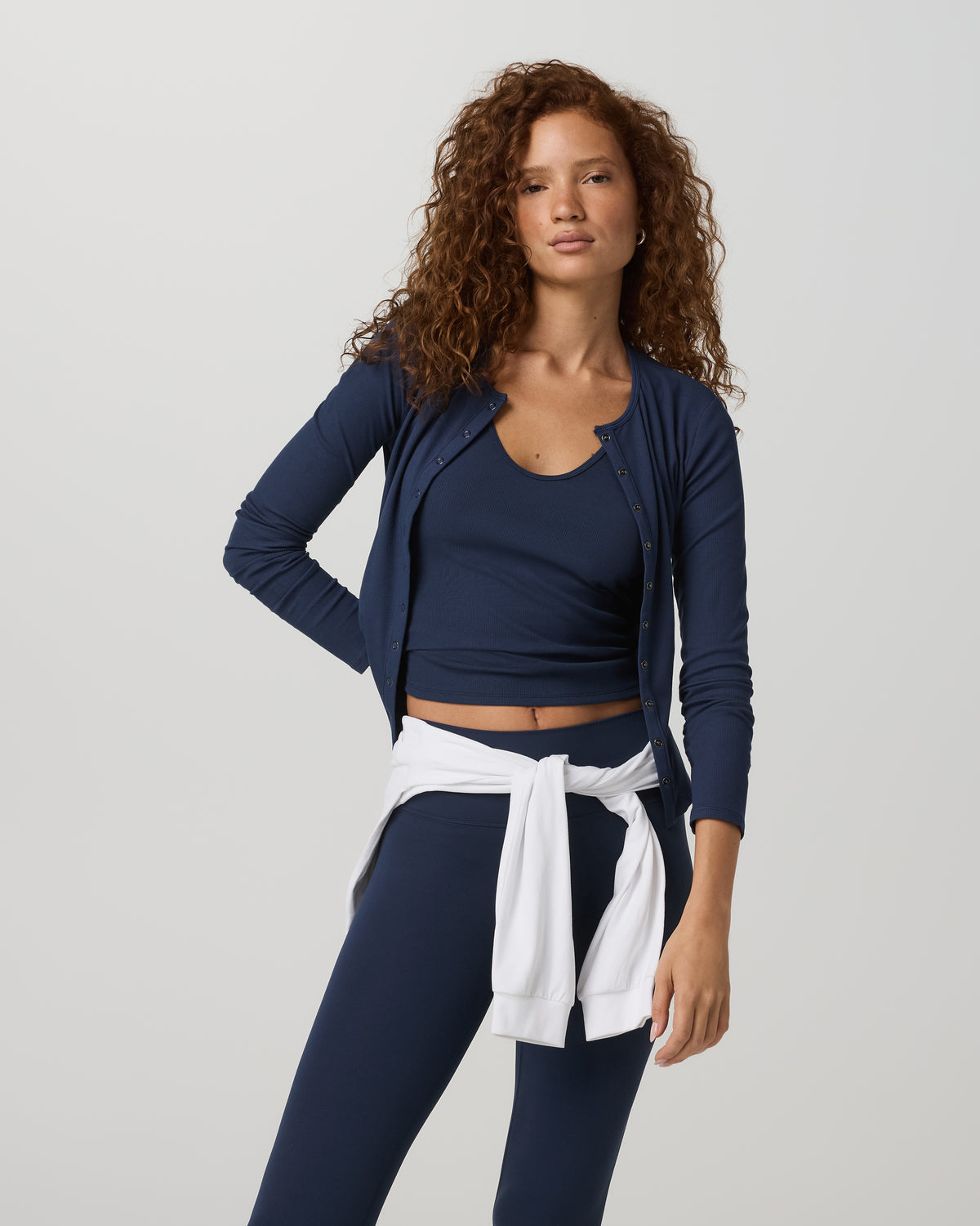 Pose Twin Tank Women's Fitted Blue Coast Tank Top | Vuori outlet - US 7437