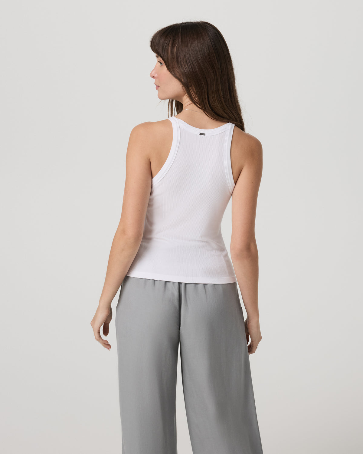 Cove Layering Tank Women's White Rib Knit Tank Top | Vuori sale - US 7966