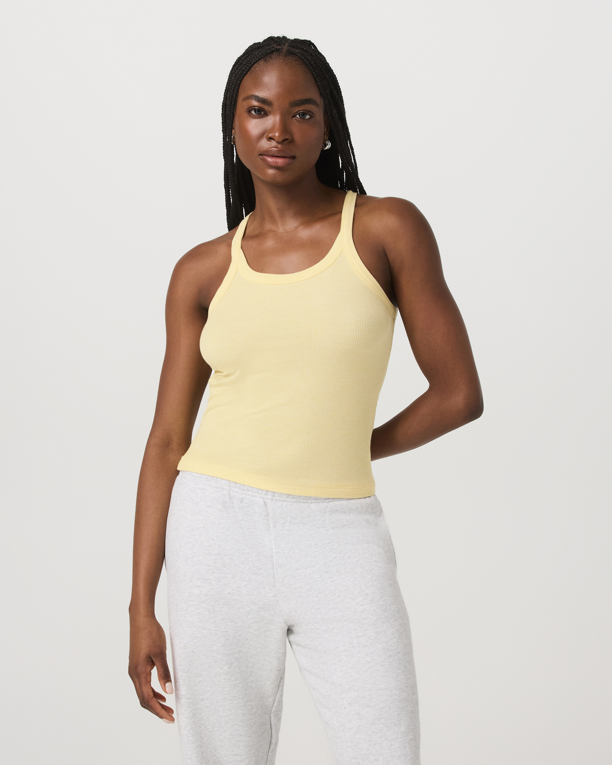 Cove Layering Tank Women's Lemon Snap Heather Tank Top | Vuori onsale - US 7745