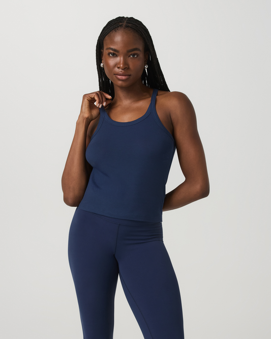 Cove Layering Tank Women's Blue Coast Rib Knit Tank Top | Vuori for sale - US 3272