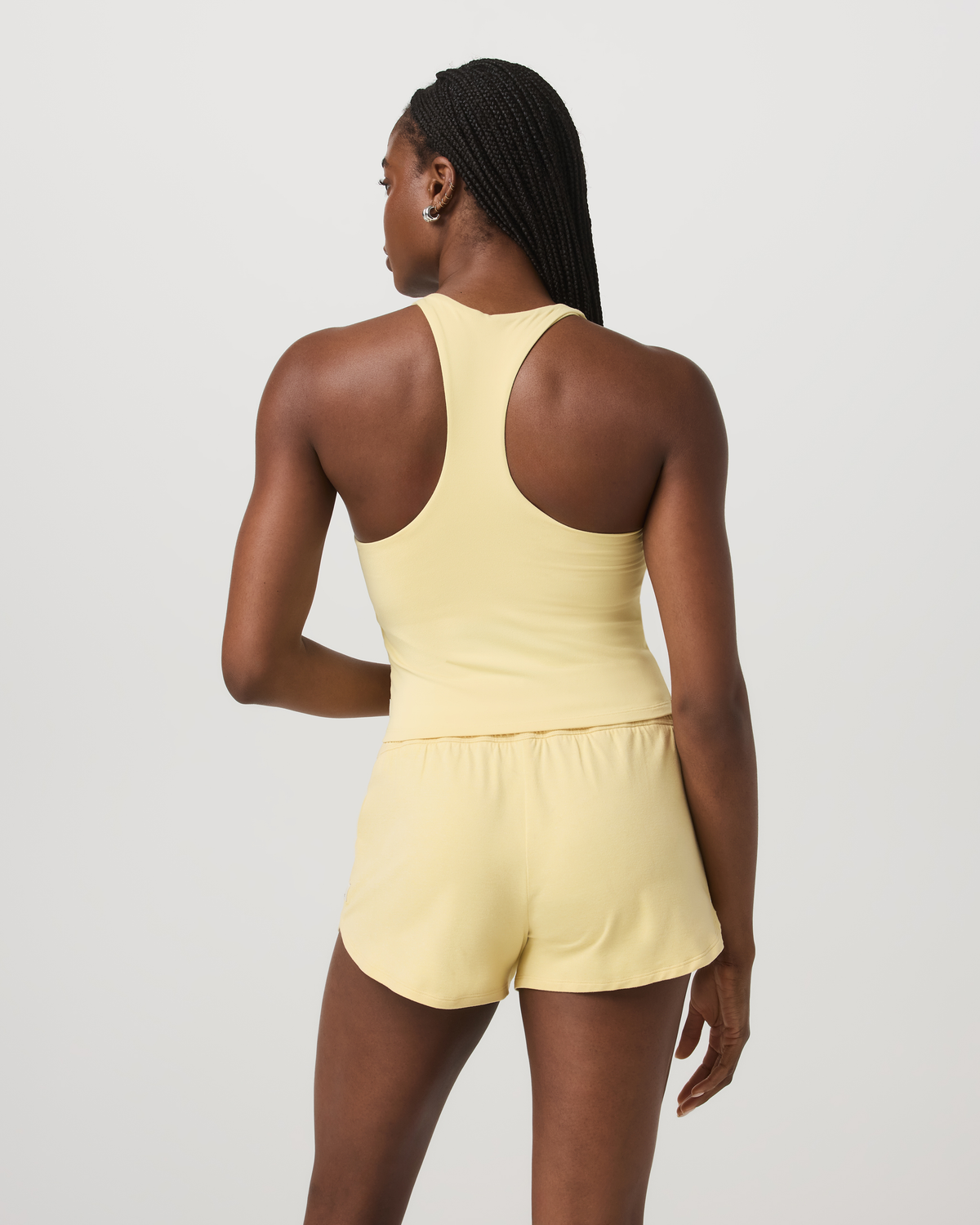 Halo Performance Crop Tank 2.0 Lemon Snap Heather Top | Vuori online - US 3550