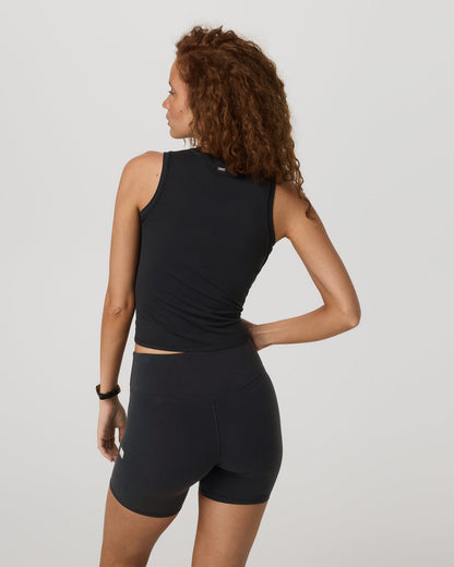 Halo Muscle Tank Women's Solid Black Tank Top | Vuori discount - US 2533