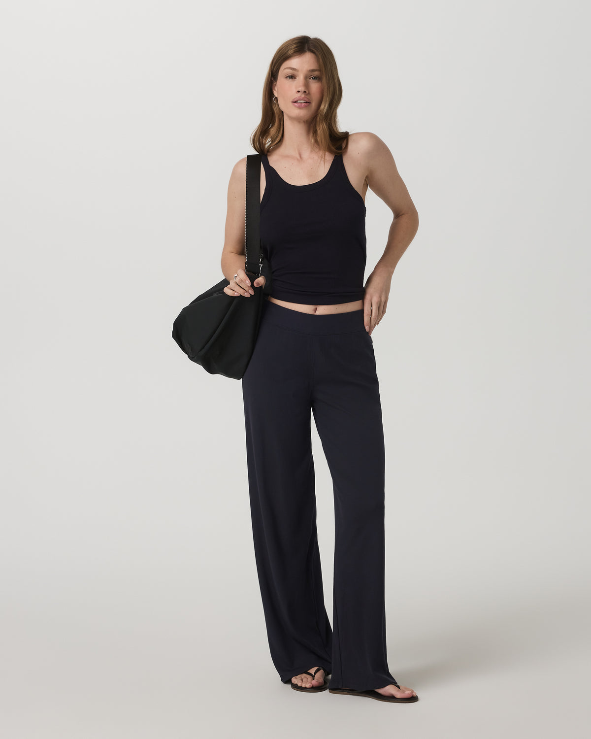 Cove Layering Tank Women's Black Rib Knit Tank Top | Vuori outlet - US 1112