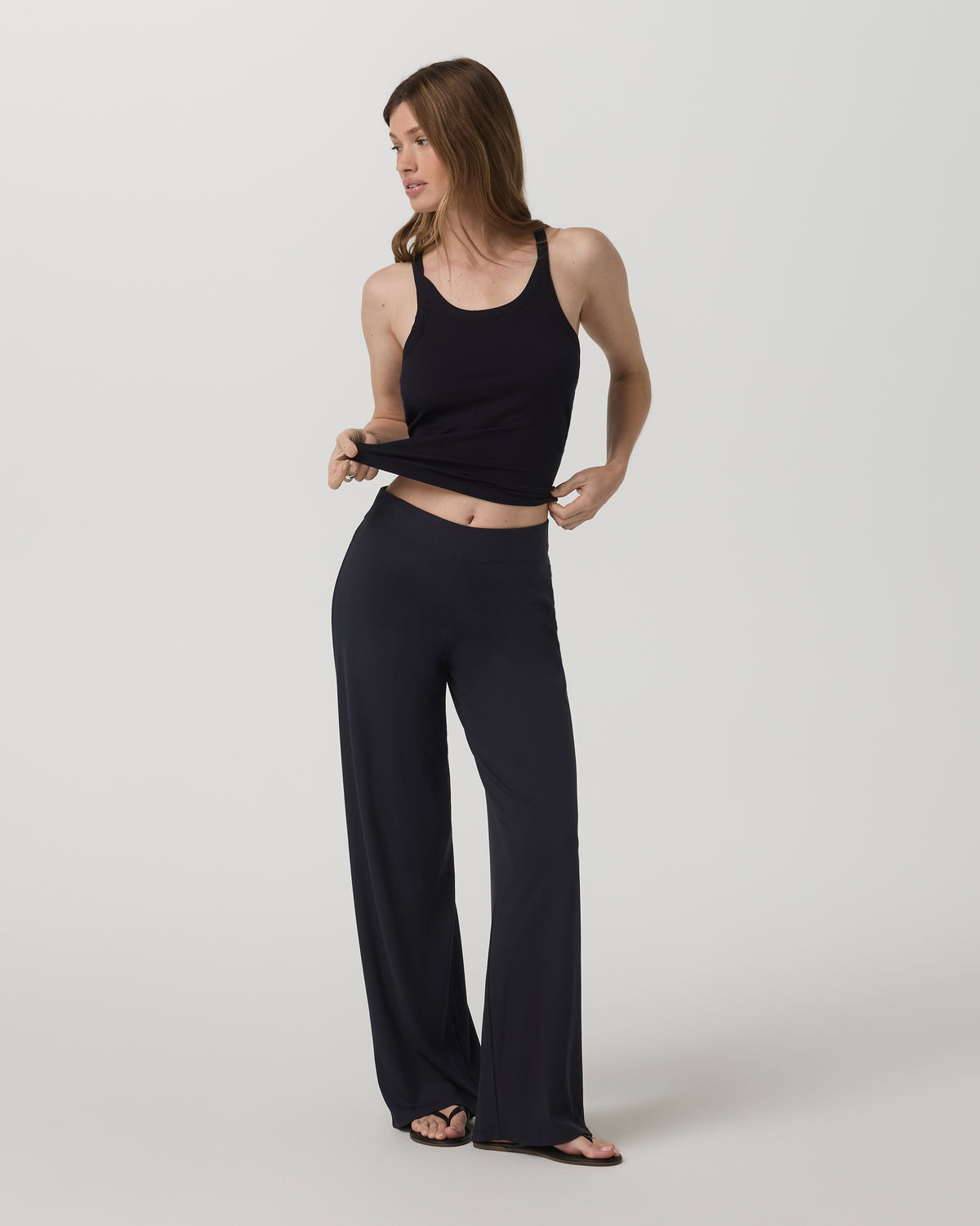 Cove Layering Tank Women's Black Rib Knit Tank Top | Vuori outlet - US 1112