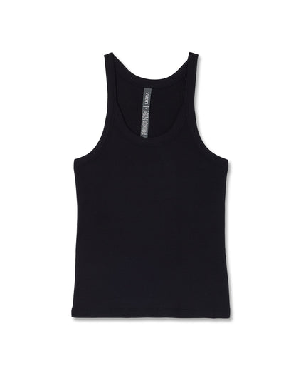 Cove Layering Tank Women's Black Rib Knit Tank Top | Vuori outlet - US 1112