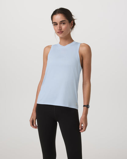Energy Top - Long Women's Soft Sky Heather Tank Top | Vuori online - US 5547