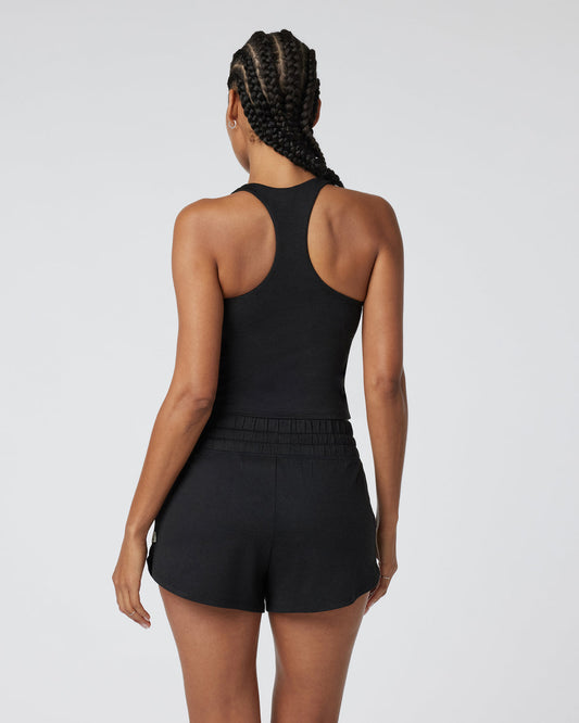 Halo Performance Crop 2.0 Black Heather Tank | Vuori onsale - US 9047