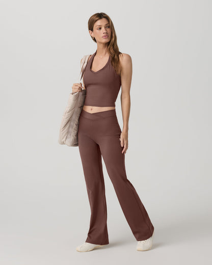 Inversion Rib Tank Women's Sable Halter Fitness Top | Vuori online - US 6406