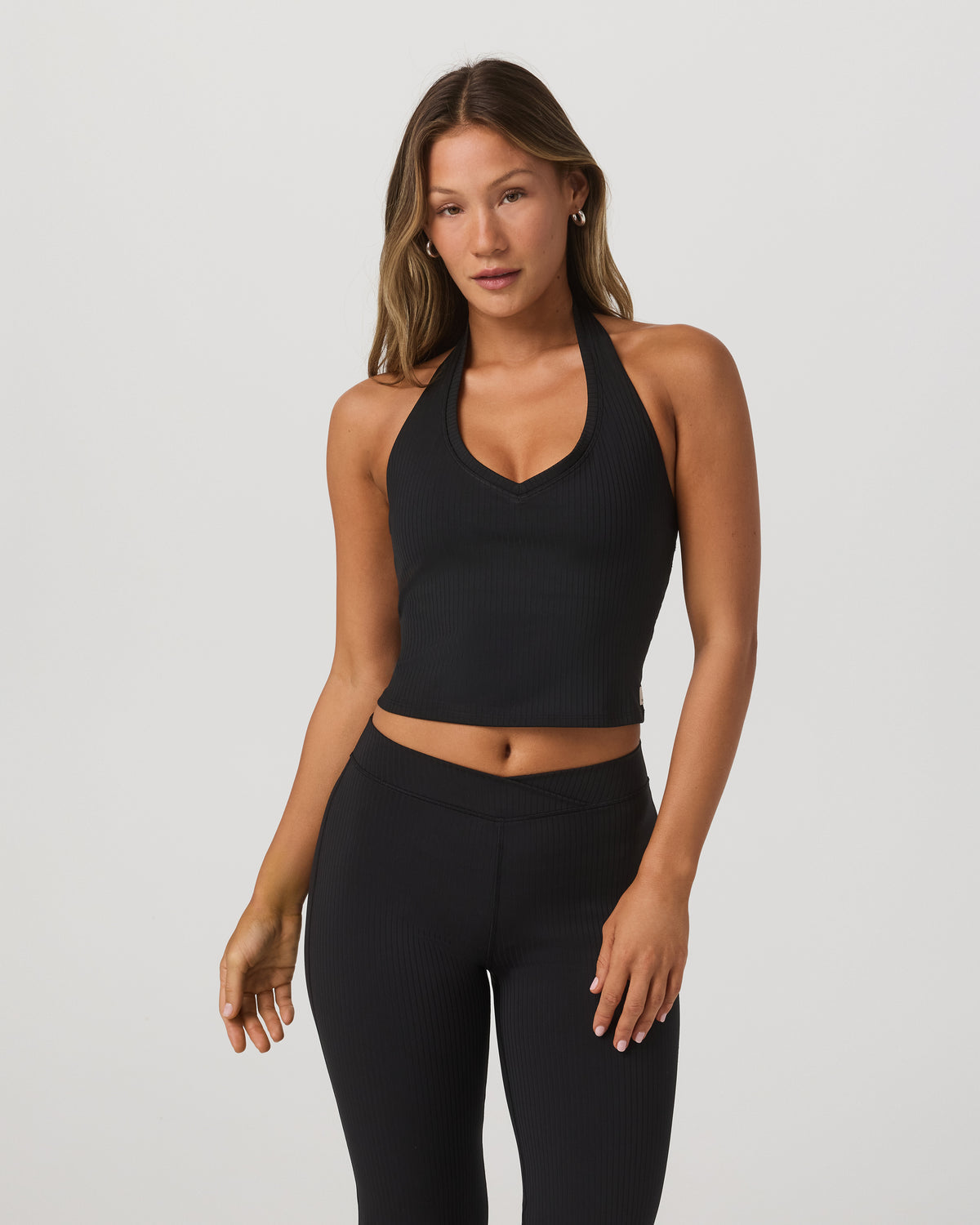 Inversion Rib Tank Women's Black Halter Fitness Top | Vuori discount - US 2025