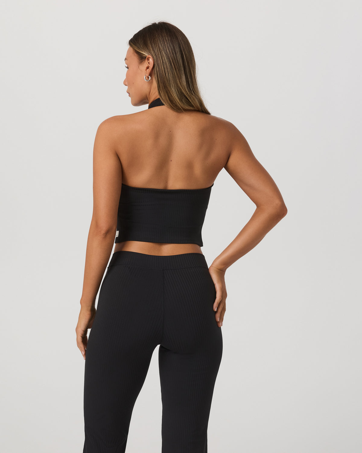 Inversion Rib Tank Women's Black Halter Fitness Top | Vuori discount - US 2025