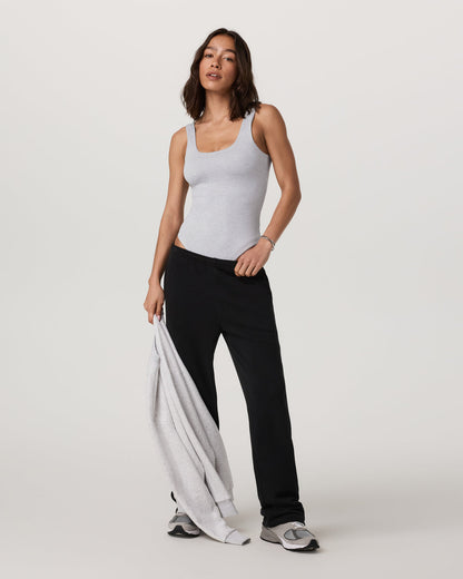 Sleeveless Halo Bodysuit Pale Grey Heather Bodysuit | Vuori for sale - US 5554