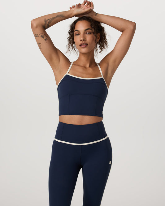 Vuori AllTheFeels™ Corset Tank Women's Blue Coast Top | Vuori online - US 2265