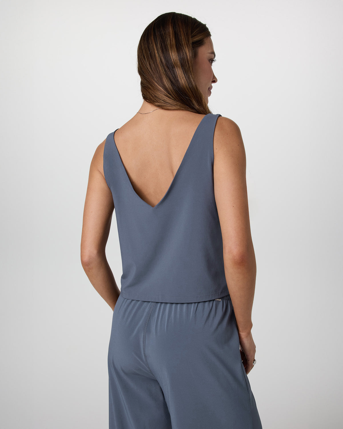 Villa Cropped Tank Azure | Vuori onsale - US 9052