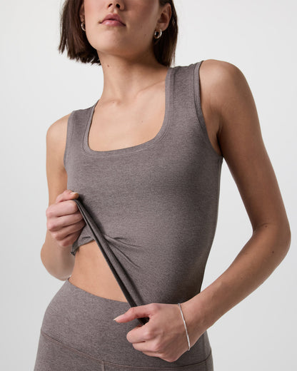 Halo Essential Scoop Tank Chia Heather | Vuori online - US 7974