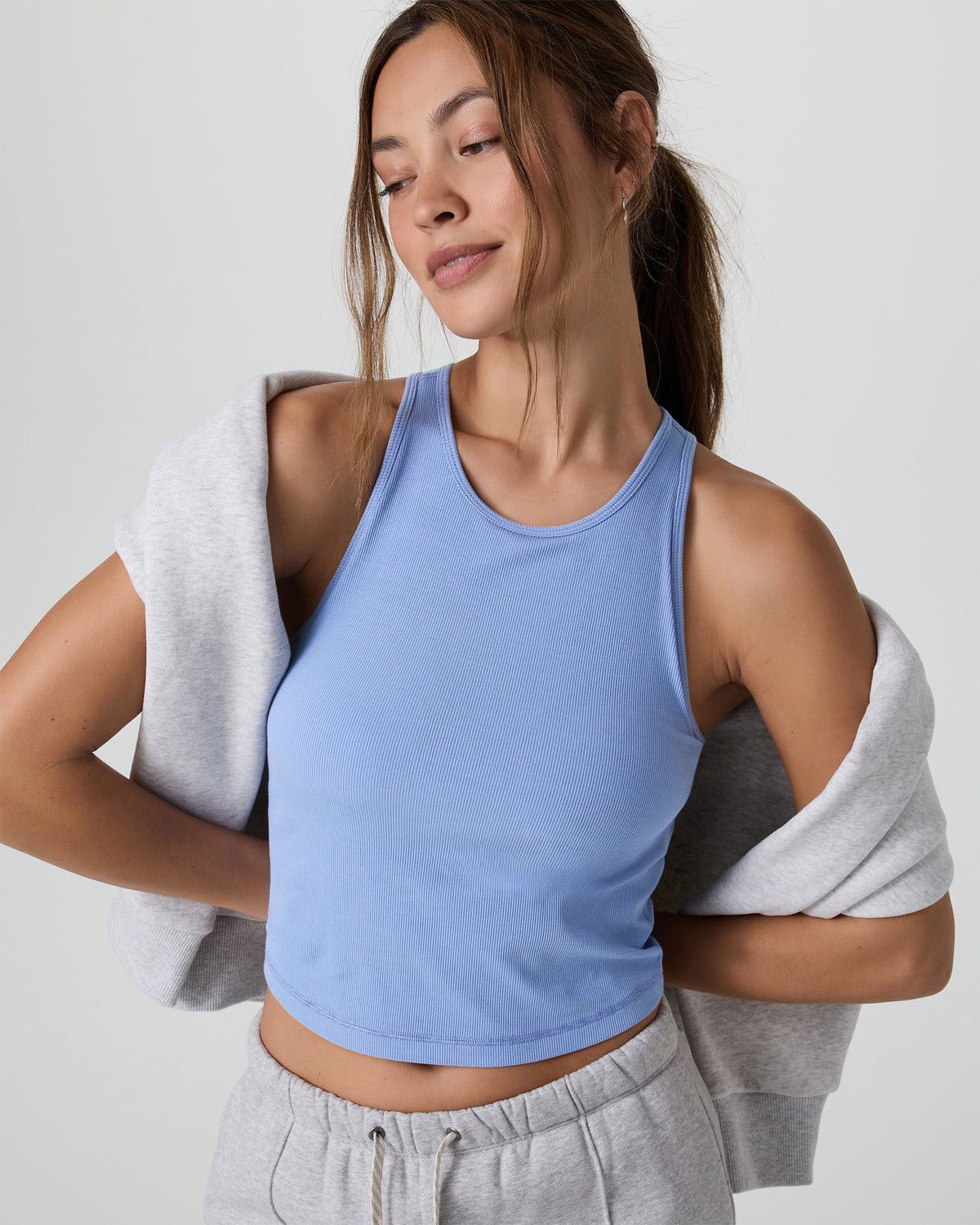 Pose Plyo Tank Women's Bluebell Rib Tank Top | Vuori sale - US 1334