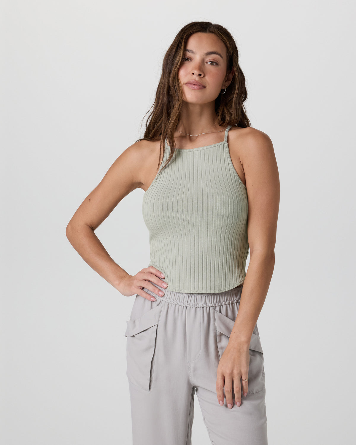 Marina Rib Tank Talc | Vuori for sale - US 8757