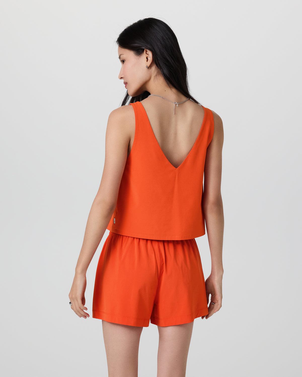 Villa Cropped Tank Bright Poppy | Vuori online - US 5740