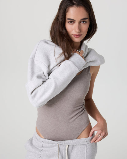 Sleeveless Halo Bodysuit Cobblestone Heather | Vuori discount - US 5067