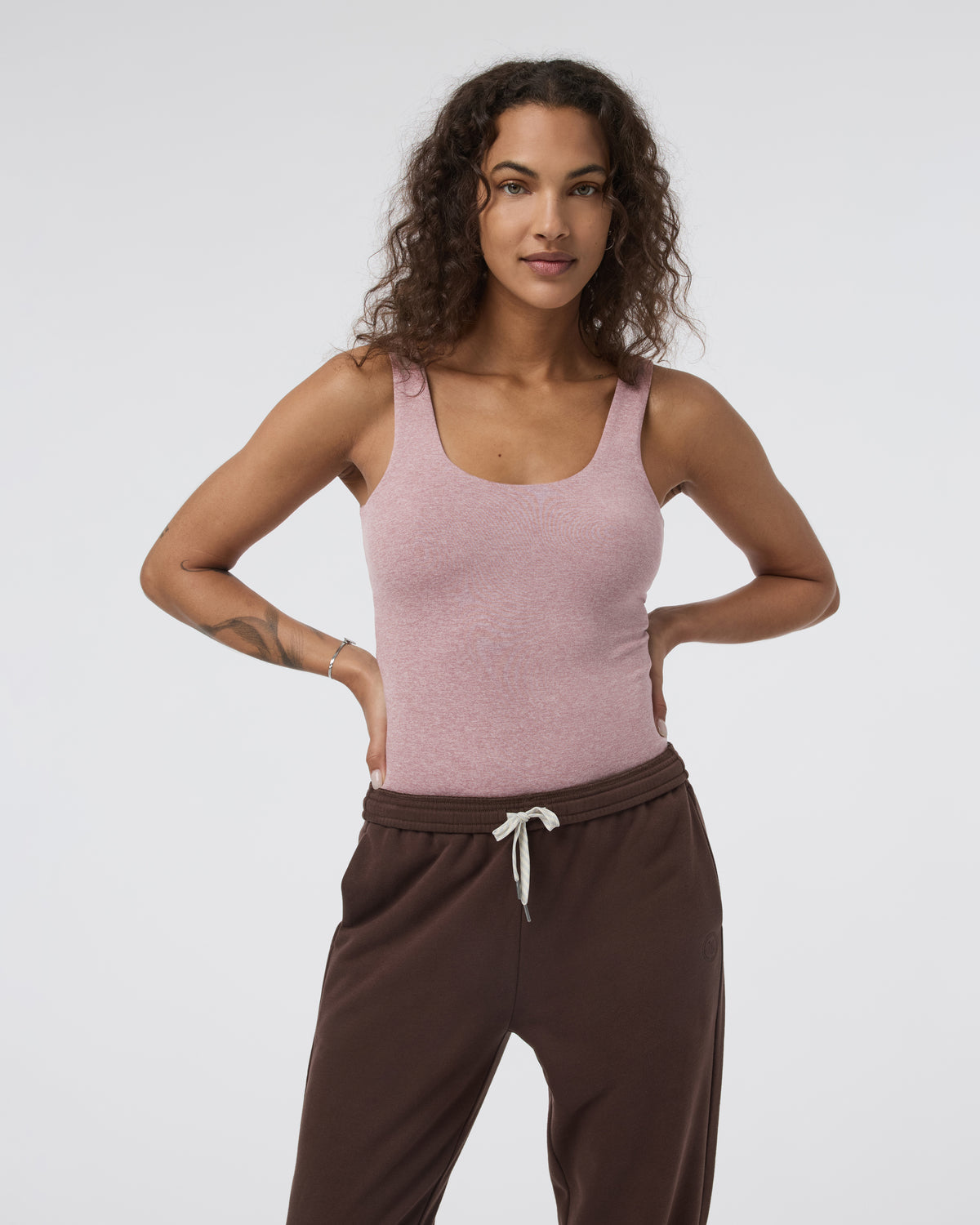 Sleeveless Halo Bodysuit Zion Rose Heather | Vuori onsale - US 6444