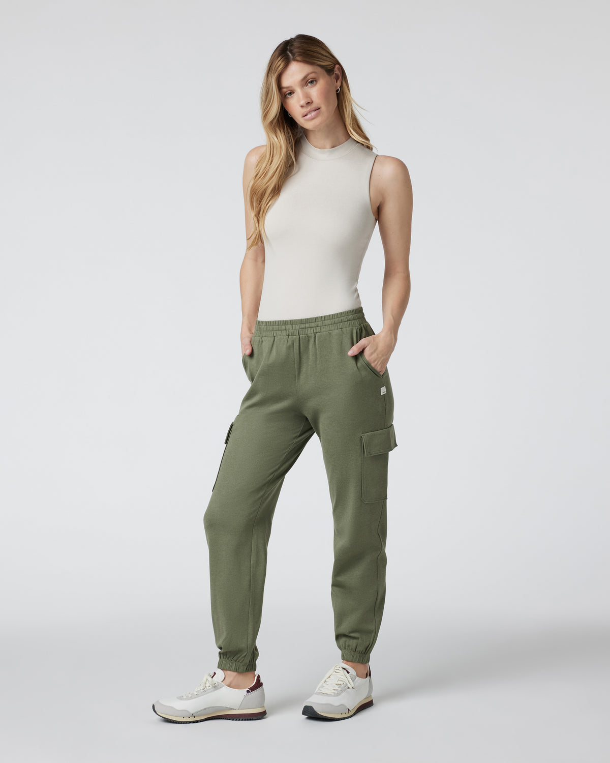 Halo Mock Bodysuit Milkweed Sleeveless Bodysuit | Vuori for sale - US 8186