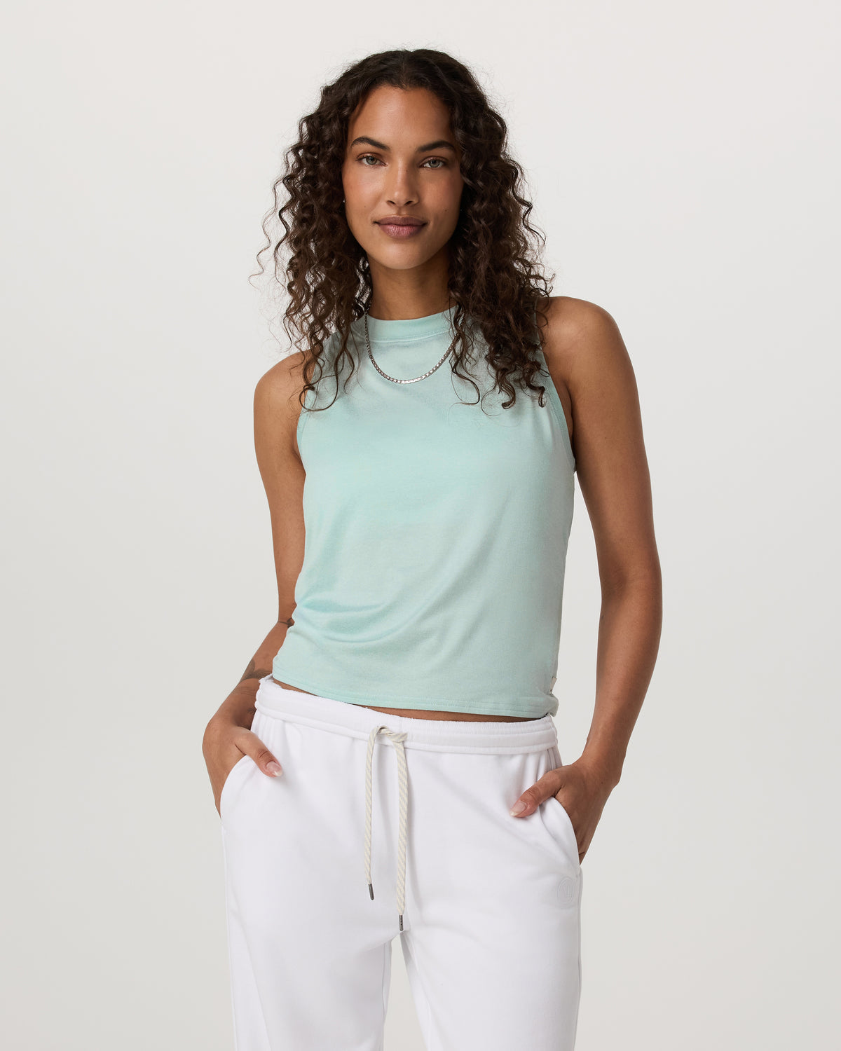 Energy Top Women's Spearmint Heather Tank Top | Vuori online - US 3474