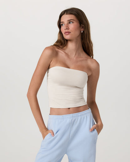 Halo Tube Top Women's Ecru Heather Tube Top | Vuori outlet - US 4950