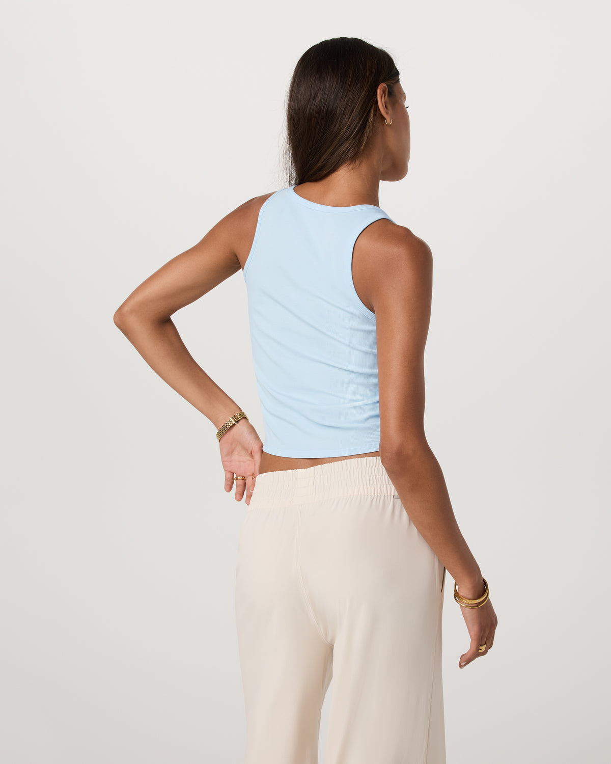 Pose Cardigan Tank Light Mist | Vuori shop - US 9510