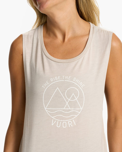 The Rise The Shine Tank Heather Dust | Vuori onsale - US 8659