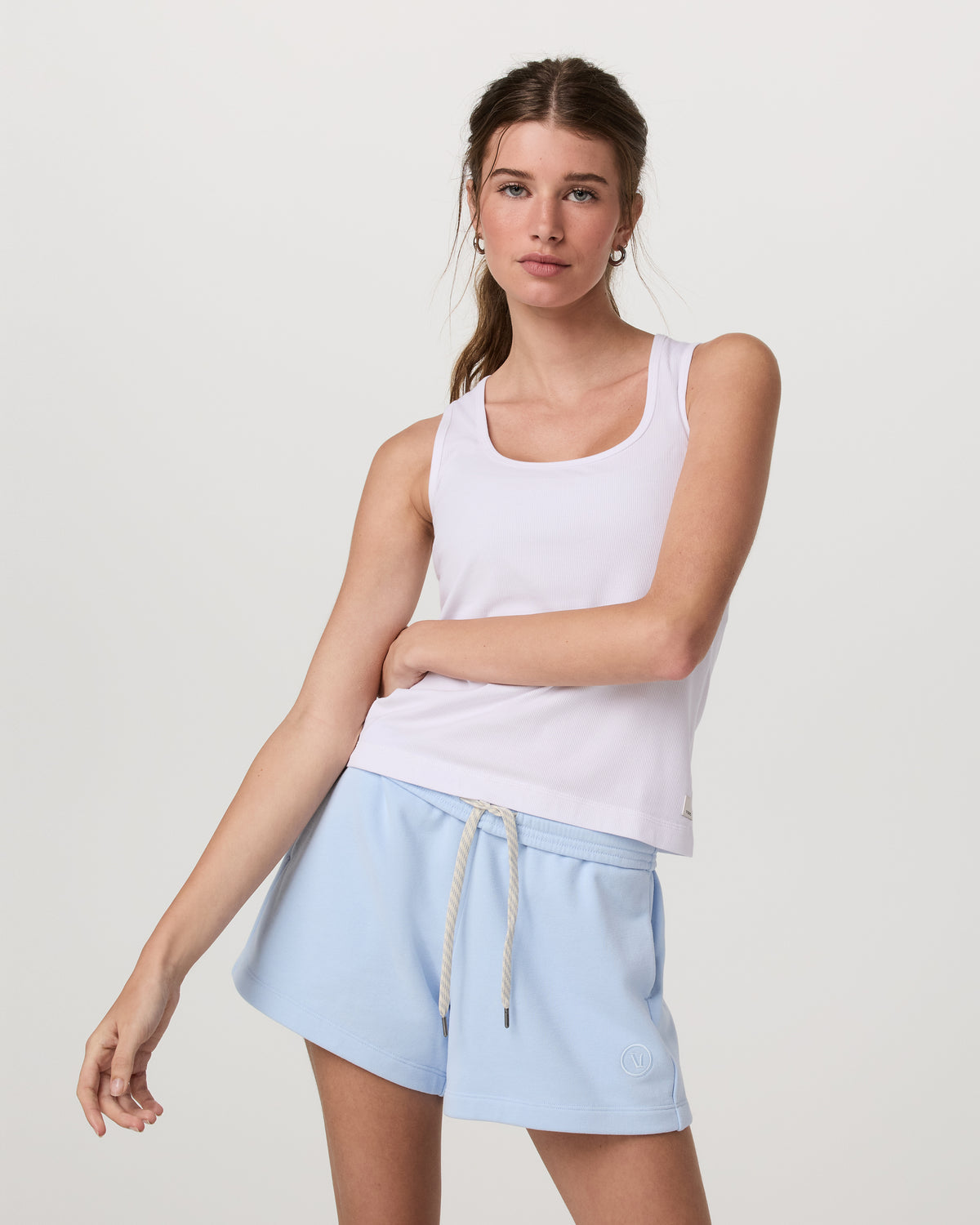 Pose Layering Tank Women's White Tank Top | Vuori shop - US 3986